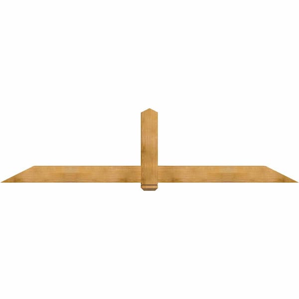 Ekena Millwork Eugene Rough Sawn Timber Gable Bracket, Western Red Cedar, 108"W x 27"H x 6"D x 6"F, 6/12 Pitch GBW108X27X0606EUG00RWR - main